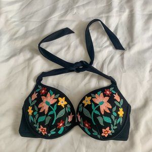 Shade & Shore Embroidered Bikini Top